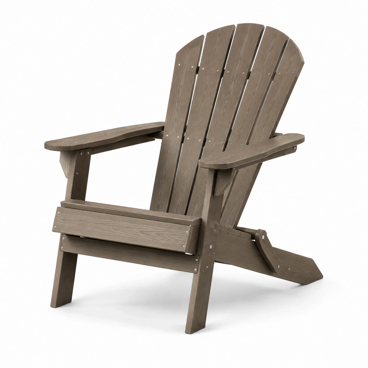 Silla Adirondack de Madera Marrón para Exterior
