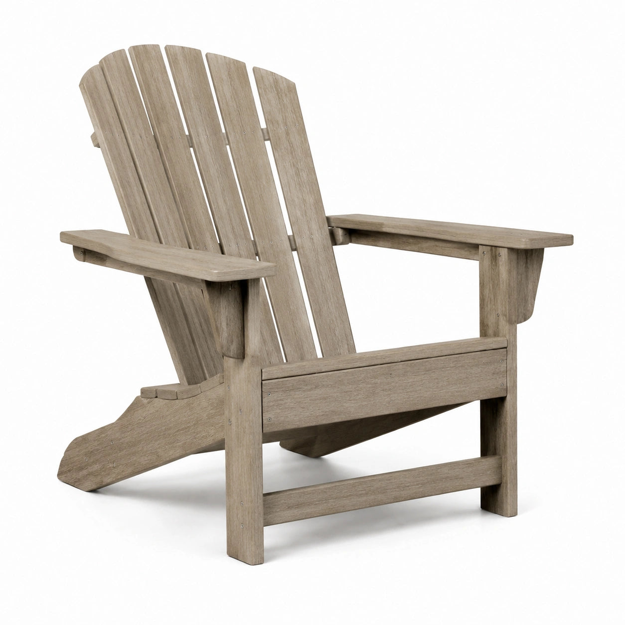 Silla Adirondack de Madera Marrón Claro