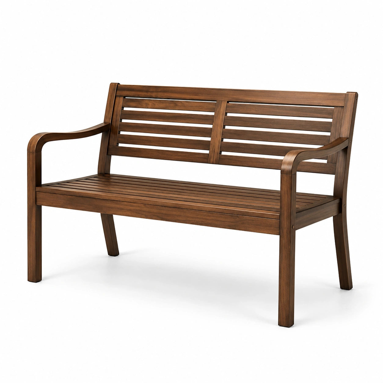 Banco de madera maciza de acacia 120x60x85 cm marrón