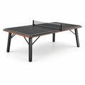 Mesa de ping-pong interior MDF y acero negro