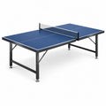 Mesa de ping-pong de interior azul de MDF 274x152.5x76cm